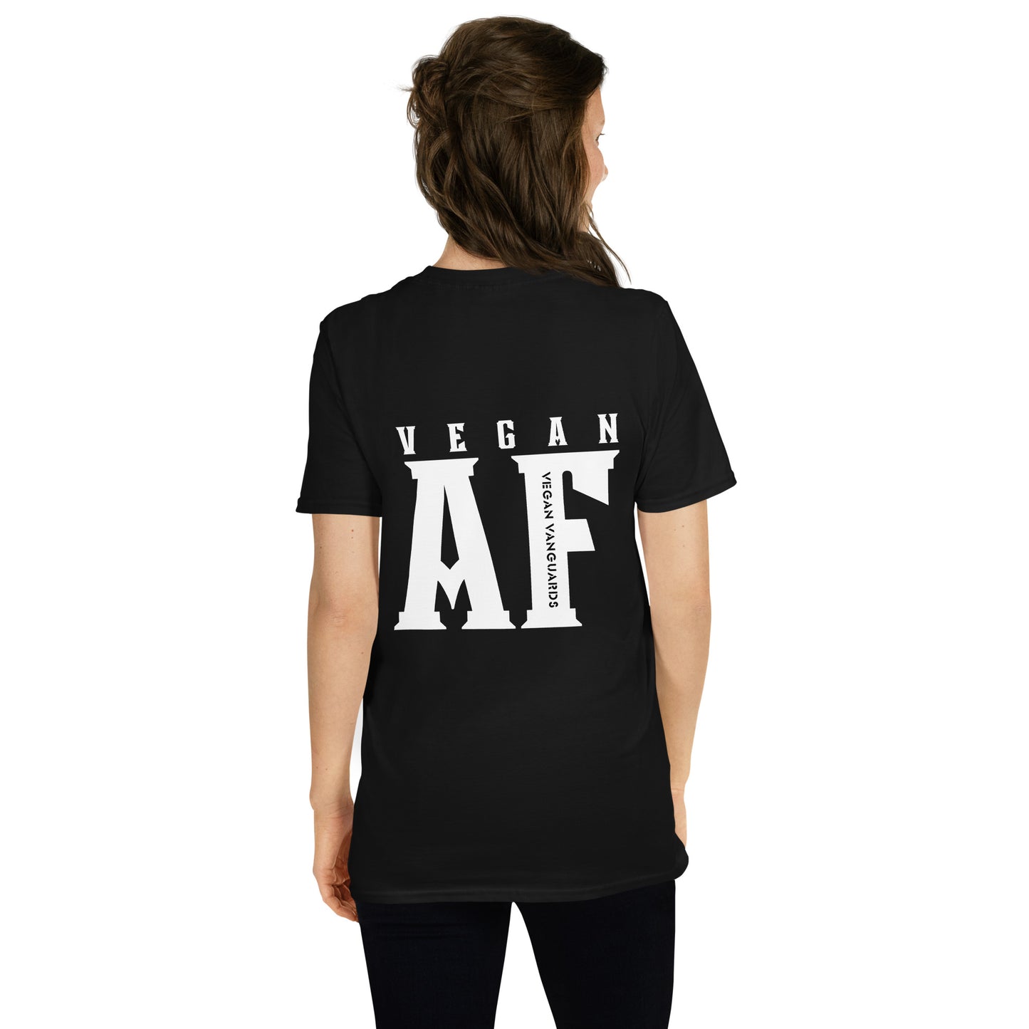 'Vegan AF' - Vintage Water Based Vegan Ink Print Unisex T Shirt