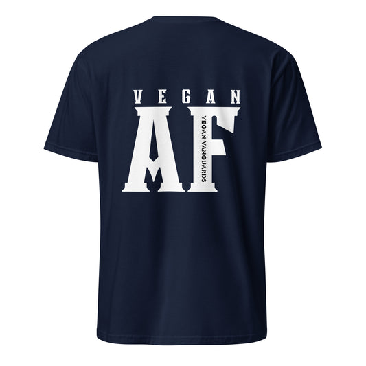 'Vegan AF' - Vintage Water Based Vegan Ink Print Unisex T Shirt