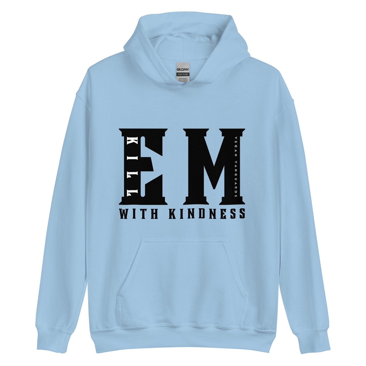 EM - Vintage Water Based Vegan Ink Print Unisex Hoodie