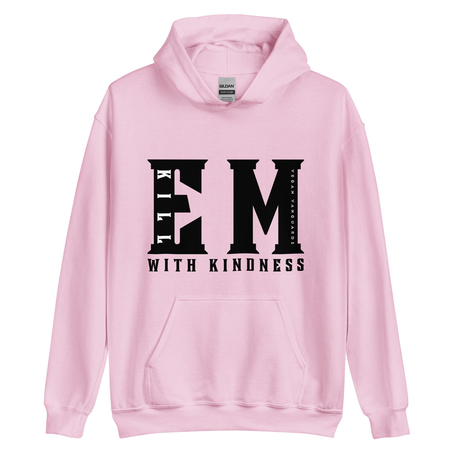 EM - Vintage Water Based Vegan Ink Print Unisex Hoodie